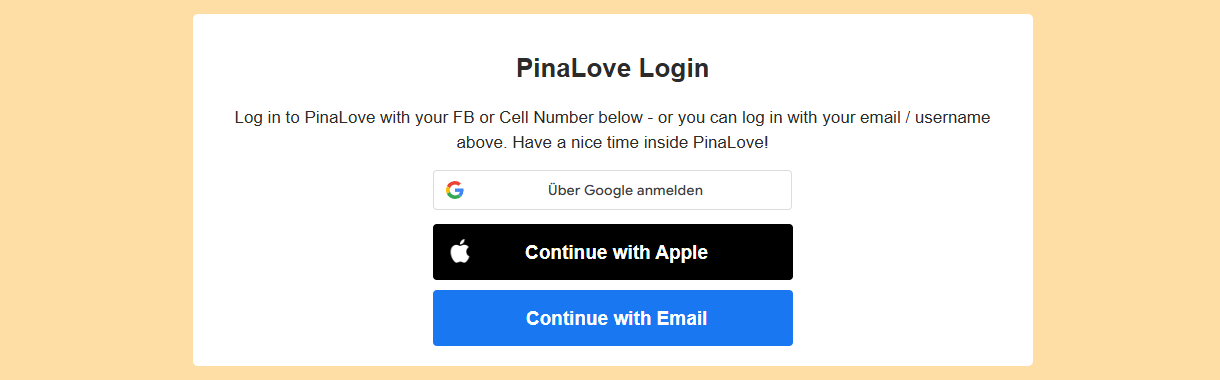 pinalove-login